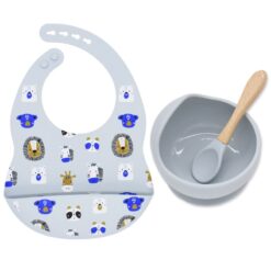 Bavoir en silicone récupérateur