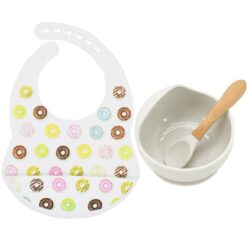 Bavoir en silicone récupérateur