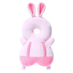 Coussin de protection anti choc lapin rose