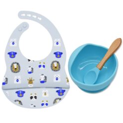 Bavoir en silicone récupérateur