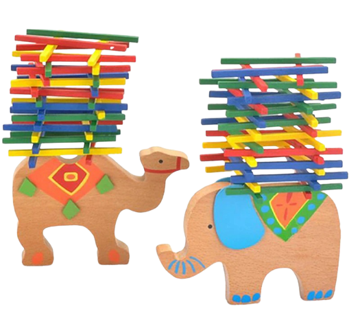 Eléphant en bois, jouet en bois enfant