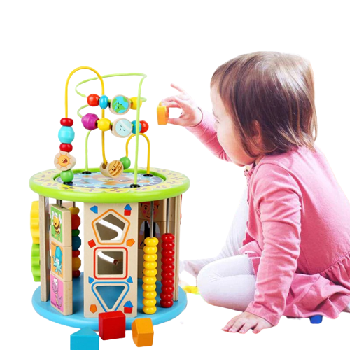 Cube d'activité bébé, jouet Montessori