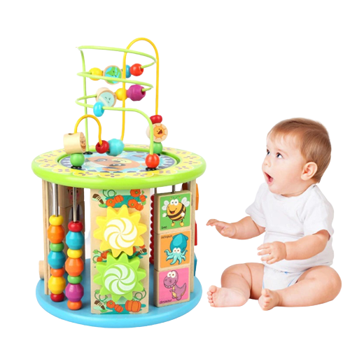 Cube d'activité bébé, jouet Montessori